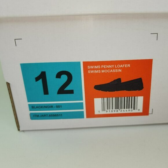 New SWIMS Black Loafer Slip On Shoes (12 US) main image 4
